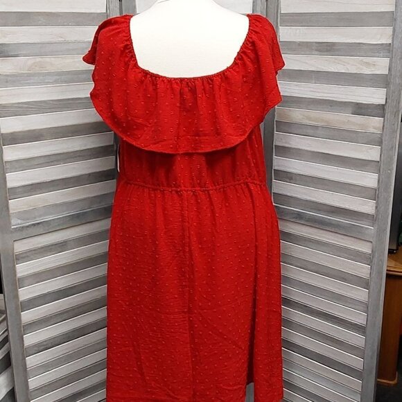 Ruffle Off the Shoulder Dress | 89th + Madison | 3X - Picture 8 of 12